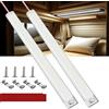 Zenovate Barra LED 12V, 120 LED Barra Luminosa 12V 1600LM 10W Barra Striscia Lampada, Luci Led Auto Interni con Interruttore per Auto, Camper, Camion, Furgone, Barca, Rimorchio-2 Pezzi