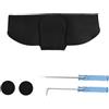 Coleya Universale Custodie Occhiali Auto, Porta Occhiali per Auto in Pelle Scamosciata, Supporti per Occhiali da Sole Magnetici, Universale Auto Accessori Scatola Occhiali da Auto (Nero)