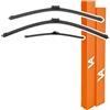 VIA ALBION® Spazzole tergicristallo per VW Tiguan Mk1 (2008 - 2015) - Set di tergicristalli anteriori e posteriori per tutte le stagioni