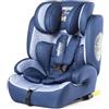 Tataway Seggiolino Auto Disney Mickey Mouse Con Attacco ISOFIX Per La Sicurezza Dei Bambini Con Altezza Da 76 A 150 Cm Con Grafiche Di Mickey Mouse Ed I Suoi Amici, Su Fondo Blu