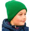 Entire Empire Berretto invernale da bambino, 50% lana, a due strati, berretto invernale in lana per ragazzi, lavorato a maglia morbida, per bambini, età 5 6 7 8 9 10 11 12 13 anni, Verde, Taglia unica