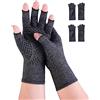 Donfri 2 gants de compression pour l'arthrose - soulagement de la douleur - pour jeux vidéo, hommes et femmes - antidérapants - pour l'arthrose - Taille M - noir