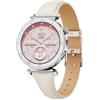 BOALZETD Smartwatch Donna - Elegante in Piccolo con Display AMOLED 1,19 Cinturino in Pelle Sottile, Orologio Fitness con Contapassi, Cardiofrequenzimetro/SpO2/Sonno per iOS/Android, Argento/Galassia