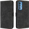 OKZone Cover per Motorola Moto Edge 20 PRO/Edge S PRO, Custodia in PU Pelle per Motorola Moto Edge 20 PRO/Edge S PRO, Custodia a Libro Folio Portafoglio con Magnetica Wallet Case Flip Cover (Nero)