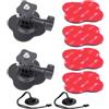 YEHOLDING 2 Kit Supporto Attacchi Adesivo flessibile per Insta360 X5,X4, X3, X2, Ace Pro, Ace, Supporto Casco Adesivo Accessori compatibile con GoPro Hero, SJCAM,pour DJI Osmo Action Accessoires