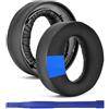 umvowuxa Cuscinetti di ricambio per cuffie Playstation 5, Cuscinetti in gel per Sony Playstation 5 Pulse 3D - Cuscinetti di raffreddamento con isolamento acustico (gel/nero)