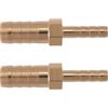 Briny River 2 Pezzi Da 4 Mm A 8 Mm Raccordo Riduttore In Ottone Per Tubo Dell'acqua Pistola A Spruzzo D'acqua Da 40 Mm