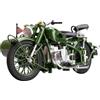 Modello di motocicletta in 1:10, motocicletta sidecar pressofusa realistica con
