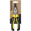 RHINO - Pinza a becchi semitondi 160 mm, universale, realizzata in acciaio di alta qualità, lunghezza 160 mm, manico bimateriale, lunga durata