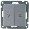 Unitec 42531 - Pulsanti per veneziana, Le Mans, serie 603, colore: Argento