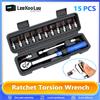 LeeKooLuu 15 Pz Set Chiave dinamometrica per bicicletta Set 1/4 "2-24Nm Doppia direzione Bike Chiave a brugola Presa Tipo preimpostato Chiave Pro Riparazione