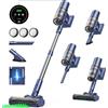 LARESAR Aspirapolvere senza fili ultra resistente Laresar V11 650W 75000PA, lunga durata di 90 minuti, batteria rimovibile e aspirapolvere con display intelligente
