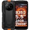 DOOGEE Fire 3 Telefono ultra robusto Gemini AI Android 15 8350mAh Batteria 24GB(6+18) 256GB UNISOC T7200 Widevine L1 NFC Telefono