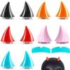 Helweet Corno per Casco da Moto, Corno da Diavolo per Casco, Corna Casco Moto con Ventose, Decorazione per Casco da Moto, per Caschi da Moto, 10 Pezzi, con 2 Pellicole Antipioggia per Casco da Moto