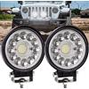 Biqiure Faro da Lavoro Led,4.5 Inch Fari LED Off Road 12V 24V Fari Supplementare da Lavoro 9900LM Impermeabile IP67 Luci di Lavoro Fuoristrada per Auto ATV SUV Trattore