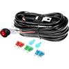 Willpower Kit Cablaggio Barra LED Faretti Faro 12V 18AWG Con Interruttore