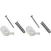 Gardinia Supporto a soffitto per Tende a Pannello in Alluminio, 1 Binario, 2 Pezzi, incl. Materiale di Montaggio (Confezione da 2)