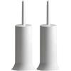 Gedy G-Peter Scopino WC Bianco, Misure e Peso: 41X14X14 CM & 0,3 kg, Scopettino WC Realizzato in resine termoplastiche, Scopino Bagno Design di R&S, 2 Anni di Garanzia (Confezione da 2)