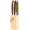 Laguiole 5/16452 - Giocare Blocco Di Legno per Coltelli E 6 Coltelli Da Bistecc