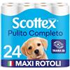 Scottex Carta Igienica, Formato Salvaspazio, Confezione 100% Riciclabile, Fatto in Italia, 24 Rotoli