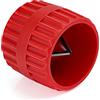 DEANKEJI Alesatore Tubi, DEANKEJI Sbavatore per Tubi Comune per Tubi Interni ed Esterni, Alesatore Tubi Rame, per Tubi Interni ed Esterni da 5-38 mm (Rosso)