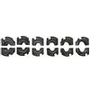 SOMATHERM FOR YOU - Set di Mascelle Profilo V - Ø12-14-16-18-22-28 mm - Compatibile con Pince a Pressare SOMATHERM FOR YOU - Nero - Per Raccordi in Rame e Pince Radiale