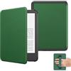 MoKo Custodia per Ebook Reader da 6(11a Gen-2024/2022), Cover a Conchiglia Leggera Cinturino per la mano con Auto Sonno/Sveglia per 11a Gen 2024,NON per Kobo Aura 2/Remarkable, Foglia di loto Verde
