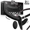 InToYou Jordan Double Vibrating Dildo Strap-on with Remote Black