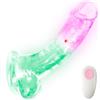 SuperLove LED Vibrating Dildo with Balls & Remote Large