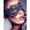 SuperLove Enchanting Sexy Lace Eye Mask Black