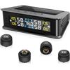 Avutrel 0-5 Bar Sistema di Monitoraggio della Pressione dei Pneumatici TPMS, Solare Wireless e Ricarica USB, 5 modalità di Allarme, 4 Gomme Sensori Esterni, Gamma, Universale per Auto SUV Camper