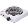 Qcwwy Bruciatore a Spirale Singolo da Bancone, Potenza Efficiente da 1500 Watt Bruciatore Singolo Elettrico Controlli della Temperatura Regolabili Piastra Riscaldante a Bruciatore