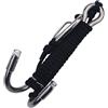 Tbest Reef Hooks Scuba Diving,Tbe Gancio doppio per barriera subacquea con cordino retrattile bobina di fissaggio Reef Hook Replacement per Subacqueo (nero)