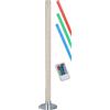 RL LIVE YOUR LIGHT Reality, Piantana, Leia incl. 1 x LED,SMD,10,0 Watt,3000K,1020 Lm. Plastica, Nero, Finitura: Metallo, Cromo Ø:18,0cm, A:104,0cm