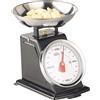 Libra: Bilancia Da Cucina Analogica Retrò Fino a 2 Kg Con Funzione Tara, Nera, M