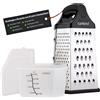 Grattugia a 6 Facce Con Contenitore - Grattugia/Mandolina/Zester Manuale