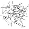 DAVIDJAMESCLARKE 55 pezzi rivetti ciechi a flangia, M3.2 x 9 mm, rivetti acciaio inox, rivetti ciechi, in metallo, per edilizia, arredamento, ingegneria meccanica, apparecchiature elettriche, falegnameria