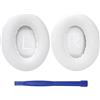 HATOFES Cuscinetti auricolari di ricambio per cuffie Bose 700 con cancellazione del rumore (NC700), in morbida pelle PU, lussuoso memory foam, spessore aggiunto (1 Pair White Earpads)