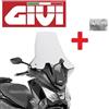 GIVI Parabrezza COMPLETO SYM Joyride 300 2022 2023 2024 2025 2026 78 x 70,5 cm GIVI