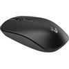 VulTech MW-10 Mouse Wireless Ottico Silenzioso, 1600 DPI, Senza Fili 2.4GHz, 3 Tasti + Rotella Scroll + Switch DPI, Ambidestro, Compatibile con Notebook/PC/MacBook/Linux - Nero