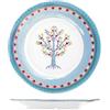 H&H Set 6 Piatti Frutta Gipsy Ø22 cm - Piatti in Melamina Decorata, Resistenti e Leggeri, Lavabili in Lavastoviglie, Max 70°C - Ideali per Frutta, Dolci, Antipasti e Uso Quotidiano