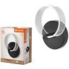 LEDVANCE Lampada da parete decorativa Decor Circle, 1 lampadina, 8W, 800lm, 3000K/4200K/6500K, bianco caldo/bianco freddo/luce naturale, plastica, nero