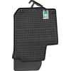 Petex 61010 Tappetino in Gomma nero anteriore e Posteriore Compatibilità con VW Bora Variant 1J6 Golf 4 Cabrio 1E Beetle Cabrio 5C7, 5C8