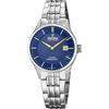 Festina SWISS MADE Orologio Donna Analogico Acciaio Inox 316L Argento - Movimento al Quarzo - Vetro Zaffiro Resistente - Impermeabile 10 ATM - Calendario F20006/3 - Classic Steel