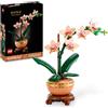 LEGO Botanicals Mini-Orchidea - Fiori Finti con Vaso, Bocciolo e Foglie Artificiali da Costruire - Set da Collezione per Adulti - Idea Regalo di Compleanno per Donna, Uomo o Anniversario - 10343