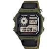 Casio Orologio al quarzo giapponese AE-1200WHB-3BVDF (D101) 39 mm, verde, cinturino