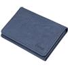 TECHMADE Etres Portafoglio Magnetico - Design Jeans - Portacarte MagSafe Compatibile per iPhone - Protezione RFID - 6 Slot Carte + Tasca Contanti - Slim, Unisex, Antiscivolo (blu)
