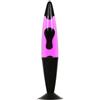 Licht-Erlebnisse Easylight Lampada di lava nera viola rosa, lampada da tavolo di lava, soggiorno, sala giovani, sala delle feste, H:42 cm, G9, lampadina inclusa, rilassante, idea regalo, lampada retrò, JENNY