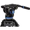 Benro S8 PRO - Testa video fluida a base piatta, 8 kg, controbilanciamento a 8 gradini (0-7), supporto per accessori da 3/8-16, montaggio a testa 3/8-16, con braccio di montaggio (S8PRO)