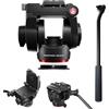 Manfrotto 500X Testa Video Fluida per Mirrorless, Portata 5 Kg, Base Piatta, Piastra Scorrevole a Sgancio Rapido, Verticale e Orizzontale, Ideale per Creator e Social